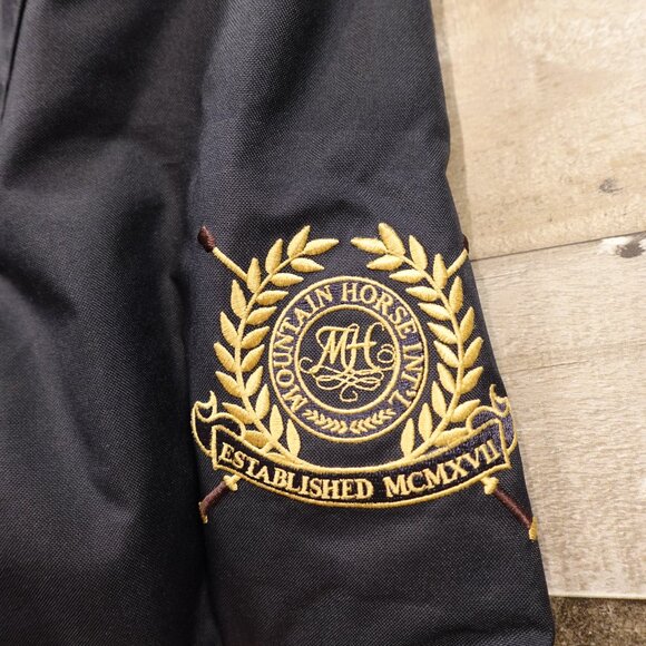 Mountain Horse Windsor Jacket Women’s Medium Black Navy Hooded Equestrian - Picture 7 of 16